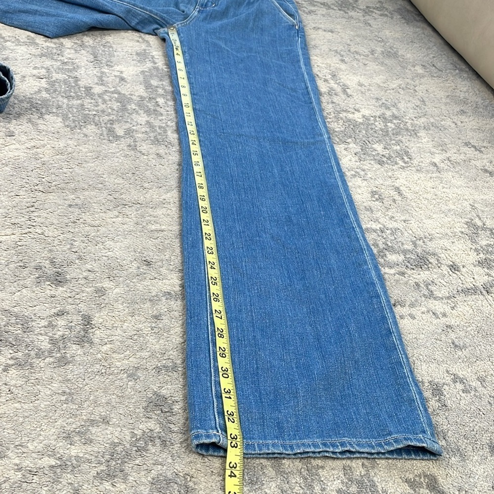 New L’Agence Weston High Rise Wide Leg Trouser Jeans Belize Blue Sz 25 - Picture 10 of 13
